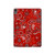 S3354 Red Classic Bandana Hard Case For iPad Air (2020, 2022), Air 11 (2024,2025,2026), Pro 11 (2022)