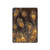 S3691 Gold Peacock Feather Hard Case For iPad Air (2022, 2020), Air 11 (2024,2025), Pro 11 (2022)
