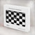 S1611 Black and White Check Chess Board Hard Case For MacBook Air 13″ (2022,2024) - A2681, A3113