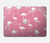S2858 Pink Flamingo Pattern Hard Case For MacBook Air 13″ (2022,2025) - A2681, A3113, A3240