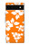 S2245 Hawaiian Hibiscus Orange Pattern Case For Google Pixel 6a