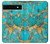 S2906 Aqua Turquoise Stone Case For Google Pixel 6a
