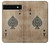 S2928 Vintage Spades Ace Card Case For Google Pixel 6a