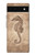 S3214 Seahorse Skeleton Fossil Case For Google Pixel 6a