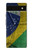 S3297 Brazil Flag Vintage Football Graphic Case For Google Pixel 6a
