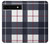 S3452 Plaid Fabric Pattern Case For Google Pixel 6a