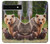 S3558 Bear Family Case For Google Pixel 6a