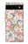 S3688 Floral Flower Art Pattern Case For Google Pixel 6a