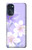 S2361 Purple White Flowers Case For Motorola Moto G (2022)