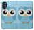 S3029 Cute Blue Owl Case For Motorola Moto G (2022)