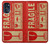 S3552 Vintage Fragile Label Art Case For Motorola Moto G (2022)