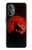 S2955 Wolf Howling Red Moon Case For OnePlus Nord N20 5G