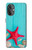 S3428 Aqua Wood Starfish Shell Case For OnePlus Nord N20 5G