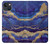 S3906 Navy Blue Purple Marble Case For iPhone 13