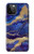 S3906 Navy Blue Purple Marble Case For iPhone 12 Pro Max