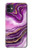 S3896 Purple Marble Gold Streaks Case For iPhone 11