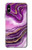S3896 Purple Marble Gold Streaks Case For iPhone X, iPhone XS