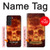 S3881 Fire Skull Case For Samsung Galaxy S21 FE 5G