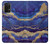 S3906 Navy Blue Purple Marble Case For Samsung Galaxy A32 4G