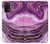 S3896 Purple Marble Gold Streaks Case For Samsung Galaxy A32 5G