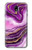 S3896 Purple Marble Gold Streaks Case For Samsung Galaxy J7 (2018), J7 Aero, J7 Top, J7 Aura, J7 Crown, J7 Refine, J7 Eon, J7 V 2nd Gen, J7 Star