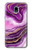 S3896 Purple Marble Gold Streaks Case For Samsung Galaxy J3 (2018), J3 Star, J3 V 3rd Gen, J3 Orbit, J3 Achieve, Express Prime 3, Amp Prime 3