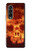 S3881 Fire Skull Case For Samsung Galaxy Z Fold 3 5G