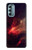 S3897 Red Nebula Space Case For Motorola Moto G Stylus 5G (2022)