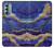 S3906 Navy Blue Purple Marble Case For Motorola Moto G Stylus 5G (2022)