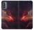 S3897 Red Nebula Space Case For Motorola Moto G31