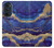 S3906 Navy Blue Purple Marble Case For Motorola Edge 30 Pro