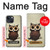 S0360 Coffee Owl Case For iPhone 14