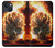 S0863 Hell Fire Skull Case For iPhone 14