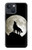 S1981 Wolf Howling at The Moon Case For iPhone 14