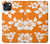 S2245 Hawaiian Hibiscus Orange Pattern Case For iPhone 14