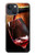 S2396 Red Wine Bottle And Glass Case For iPhone 14