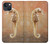 S2674 Seahorse Skeleton Fossil Case For iPhone 14