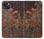 S2714 Rust Steel Texture Graphic Printed Case For iPhone 14