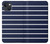 S2767 Navy White Striped Case For iPhone 14