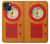 S2780 Vintage Orange Bakelite Radio Case For iPhone 14