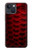 S2879 Red Arowana Fish Scale Case For iPhone 14