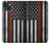 S3472 Firefighter Thin Red Line Flag Case For iPhone 14