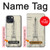 S3474 Eiffel Architectural Drawing Case For iPhone 14