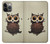 S0360 Coffee Owl Case For iPhone 14 Pro S0360 Coffee Owl Case For iPhone 14 Pro