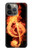 S0493 Music Note Burn Case For iPhone 14 Pro