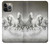 S0933 White Horses Case For iPhone 14 Pro