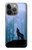 S0935 Wolf Howling in Forest Case For iPhone 14 Pro