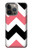 S1849 Pink Black Chevron Zigzag Case For iPhone 14 Pro