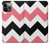 S1849 Pink Black Chevron Zigzag Case For iPhone 14 Pro