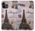 S2211 Paris Postcard Eiffel Tower Case For iPhone 14 Pro